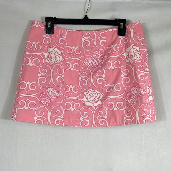Vintage Lilly Pulitzer Reversible Wrap Mini Skirt Size 6 EUC - Picture 5 of 11